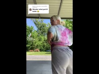 the girl is farting