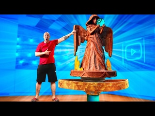 we made a giant chocolate statue weighing 320 kilograms - [vanzai]