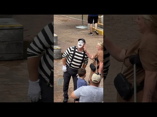mime became curved polite mime seaworld seaworldmime tomthemime funny shorts - [eryka travel]